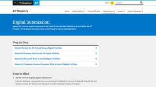 
                            11. Digital Submission – AP Students – College Board