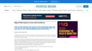 
                            6. Digital Subscription Terms and Conditions | afr.com