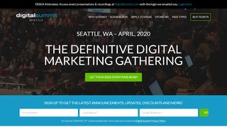 
                            9. Digital Summit Seattle: Digital Marketing Conference | April, 2020