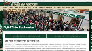 
                            2. Digital Ticket Headquarters | Minnesota Wild - NHL.com