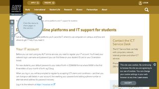 
                            2. Digital tools, online platforms and IT support for students - AUT