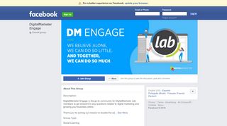 
                            6. DigitalMarketer Engage Public Group | Facebook