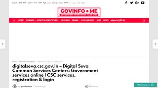 
                            10. digitalseva.csc.gov.in - Digital Seva Common Services ...