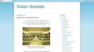 
                            4. Dillards Pay Online Wells Fargo ~ Green Sandals