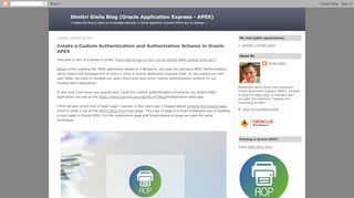 
                            2. Dimitri Gielis Blog (Oracle Application Express - APEX ...