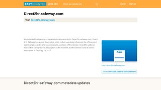 
                            9. Direct 2 Hr Safeway (Direct2hr.safeway.com) - Albertsons Login