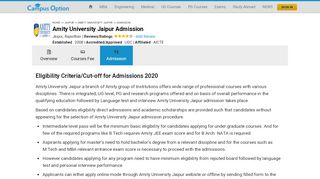 
                            9. Direct Admission in Amity University Jaipur, Jaipur Dates ...