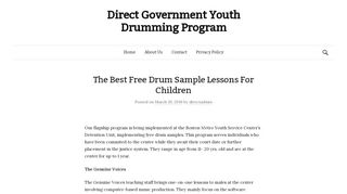 
                            7. Direct Government Youth Drumming Program