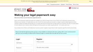 
                            7. Direct Line for Business Legal Documents Home