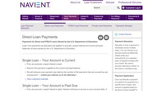 
                            9. Direct Loan Payments – Navient