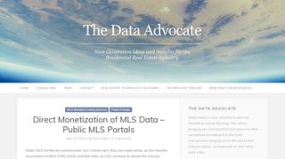 
                            5. Direct Monetization of MLS Data – Public MLS Portals The Data ...