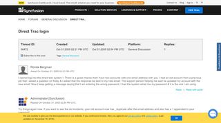 
                            4. Direct Trac login | General Discussion Forums | Syncfusion