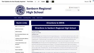 
                            7. Directions to SRHS - Sanborn Regional High School
