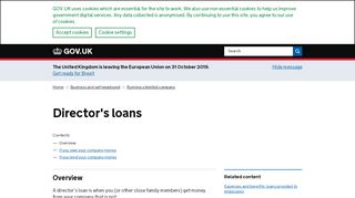 
                            6. Director's loans - GOV.UK