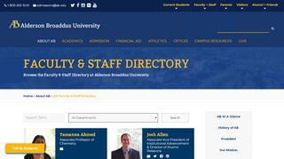 
                            4. Directory | Faculty & Staff | Phone Number, Email, and Contact ...