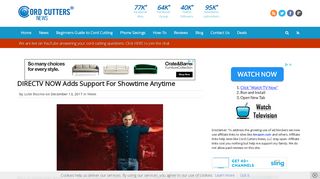 
                            2. DIRECTV NOW Adds Support For Showtime Anytime - Cord Cutters ...