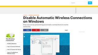 
                            8. Disable Automatic Wireless Connections on Windows