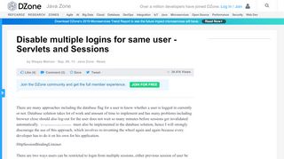 
                            3. Disable multiple logins for same user - Servlets and Sessions