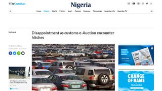 
                            7. Disappointment as customs e-Auction encounter hitches | The ...