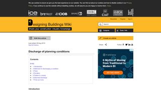 
                            2. Discharge of planning conditions - Designing Buildings Wiki