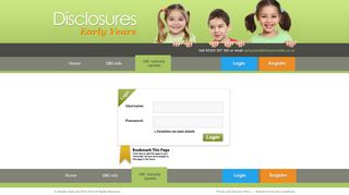 
                            4. Disclosures Early Years:: Login