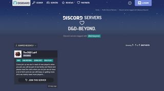 
                            6. Discord servers tagged with d&d-beyond. | …
