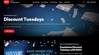 
                            9. Discount Tuesdays - AMC Theatres