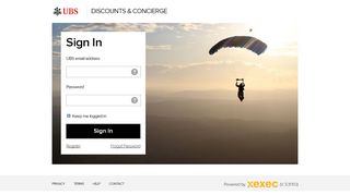 
                            3. DISCOUNTS & CONCIERGE - Sign In - Xexec
