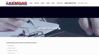 
                            8. Discounts | Kemgas