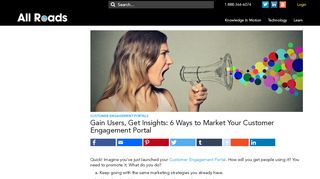 
                            3. Discover 6 Key Methods to Market Your Customer Engagement Portal