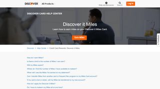 
                            7. Discover it Miles | Discover Card