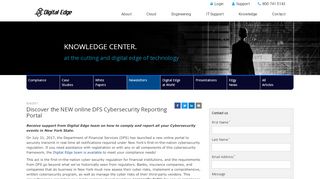 
                            8. Discover the NEW online DFS Cybersecurity Reporting Portal