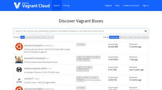 
                            5. Discover Vagrant Boxes - Vagrant Cloud