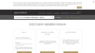 
                            3. Discovery member sign-in - discoveryloyalty.com