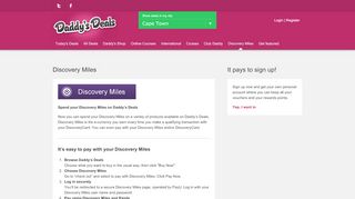 
                            8. Discovery Miles | Daddy's Deals