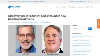 
                            9. Discovery parent LaunchPoint announces new board appointments ...