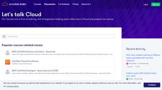 
                            7. Discussion Forums | AWS Certification and ... - A …