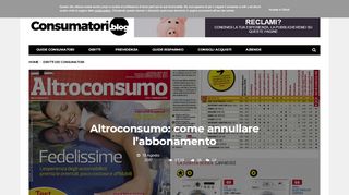 
                            1. Disdire Altroconsumo: come annullare …