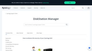
                            1. DiskStation Manager - Knowledge Base | Synology Inc.