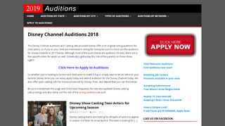 
                            9. Disney Channel Auditions: Apply Now For 2018 Disney ...