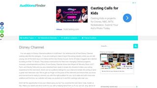 
                            7. Disney Channel Casting Calls in 2019 - AuditionsFinder.com