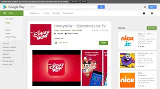 
                            8. DisneyNOW – Episodes & Live TV - Apps on Google Play