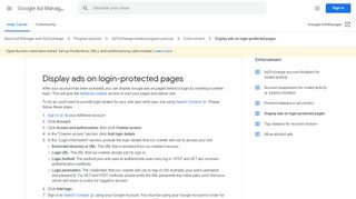 
                            4. Display ads on login-protected pages - Google Ad Manager ...