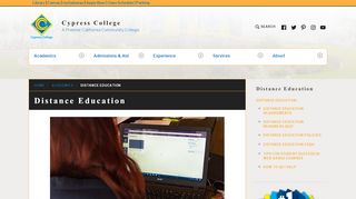 
                            3. Distance Education – Cypress College