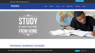 
                            9. Distance Learning Courses - Oxbridge Academy