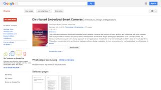 
                            6. Distributed Embedded Smart Cameras: Architectures, Design and ...