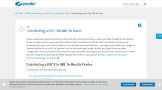 
                            4. Distributing a PAC File URL to Users | Zscaler