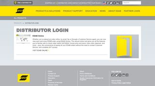 
                            7. Distributor Login - esabna.com