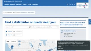 
                            4. Distributor or dealer search | FUCHS LUBRICANTS CO ...