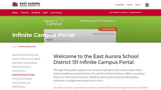 
                            5. District 131 - Infinite Campus Portal - East Aurora School District 131